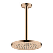 hansgrohe Deckenanschluss Axor 300mm, rund, polished red gold-4
