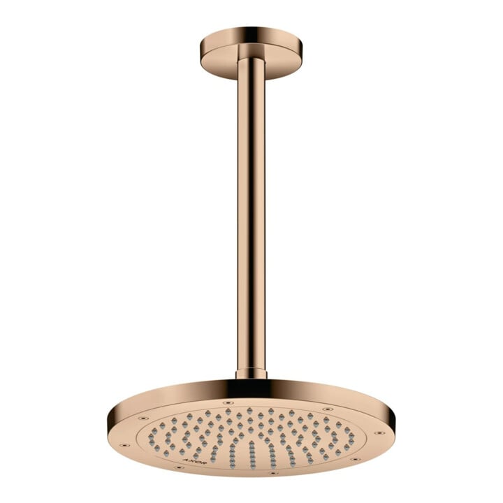 hansgrohe Deckenanschluss Axor 300mm, rund, polished red gold