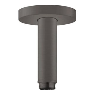 hansgrohe Deckenanschluss S 100mm, brush. bla chrome, runde Rosette