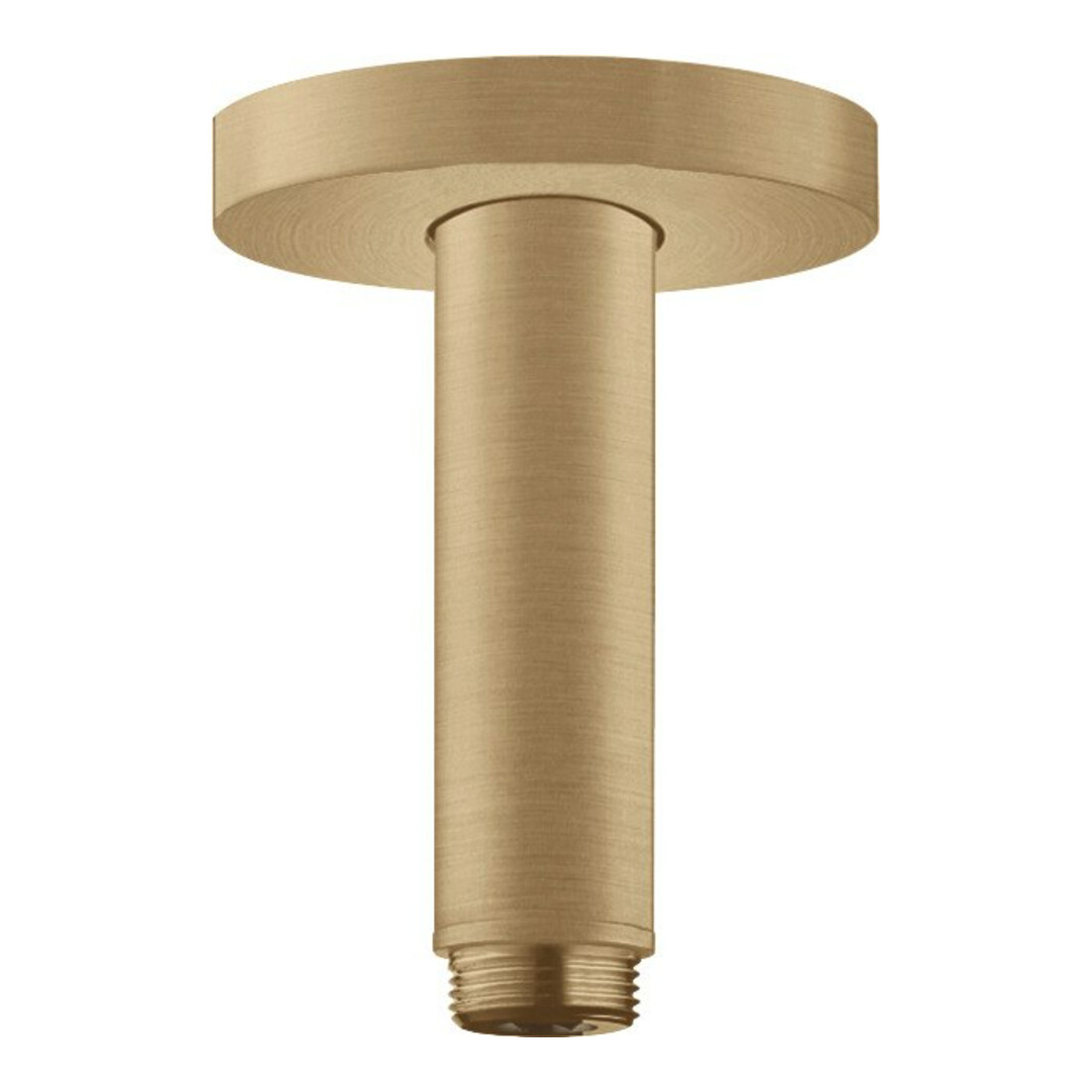 hansgrohe Deckenanschluss S 100mm, brushed bronze, runde Rosette