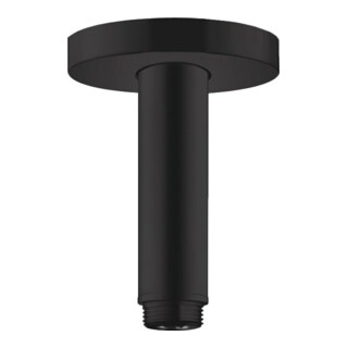 hansgrohe Deckenanschluss S 100mm, mattschwarz, runde Rosette
