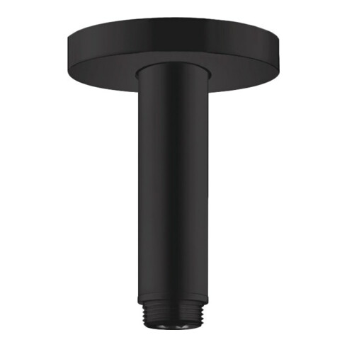 hansgrohe Deckenanschluss S 100mm, mattschwarz, runde Rosette