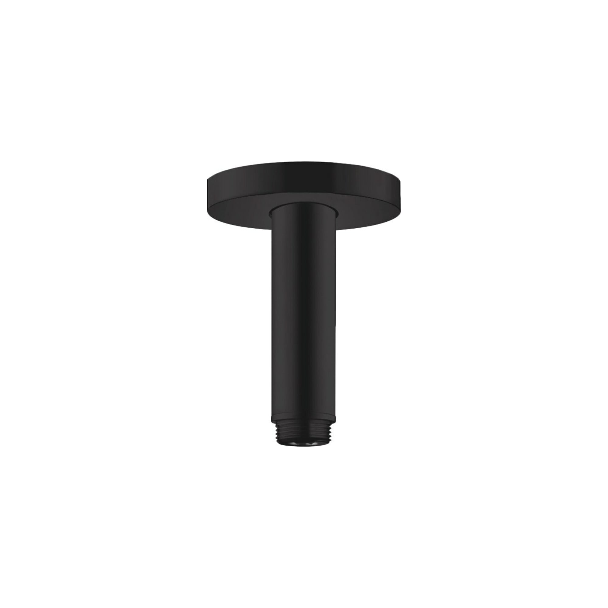 hansgrohe Deckenanschluss S 100mm, mattschwarz, runde Rosette