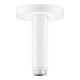 hansgrohe Deckenanschluss S 100mm, mattweiß, runde Rosette-1