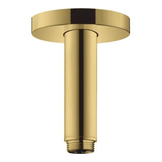 hansgrohe Deckenanschluss S 100mm, pol. gold optic, runde Rosette
