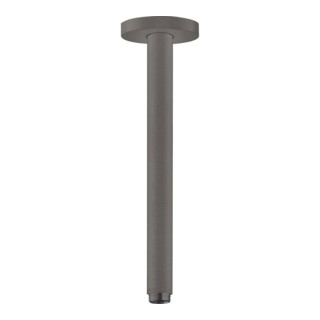 hansgrohe Deckenanschluss S 300mm, brush. bla chrome, runde Rosette