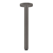 hansgrohe Deckenanschluss S 300mm, brush. bla chrome, runde Rosette