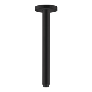 hansgrohe Deckenanschluss S 300mm, mattschwarz, runde Rosette