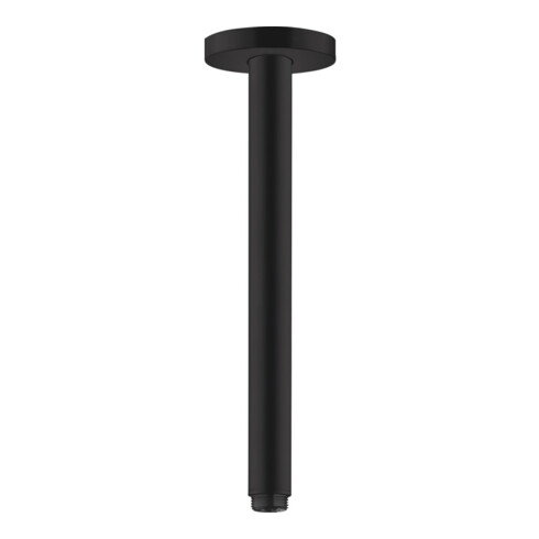 hansgrohe Deckenanschluss S 300mm, mattschwarz, runde Rosette