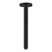 hansgrohe Deckenanschluss S 300mm, mattschwarz, runde Rosette