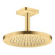 hansgrohe Deckenanschluss softsquare Axor 100 mm, optique or brossé, carré
