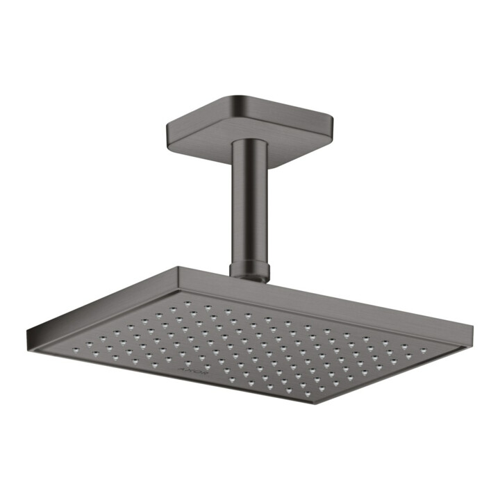 hansgrohe Deckenanschluss softsquare Axor 100mm, brushed black chrome, eckig