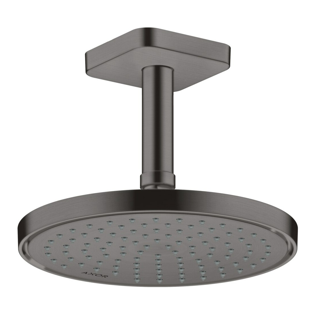 hansgrohe Deckenanschluss softsquare Axor 100mm, brushed black chrome, eckig