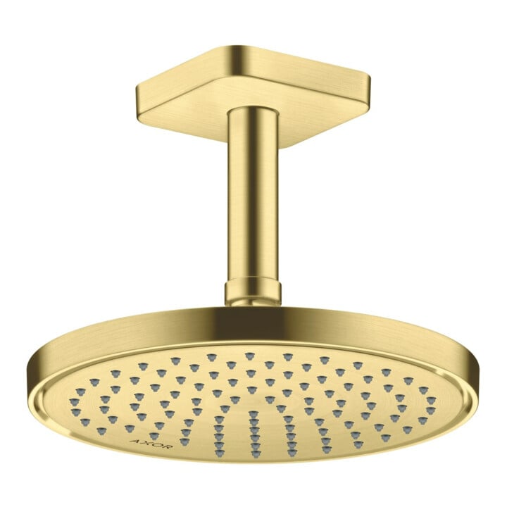 hansgrohe Deckenanschluss softsquare Axor 100mm, brushed brass, eckig