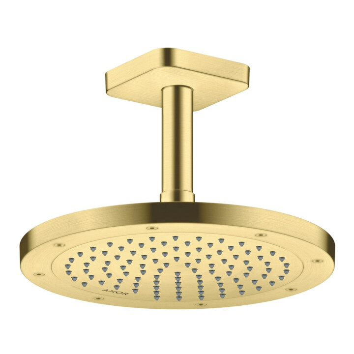 hansgrohe Deckenanschluss softsquare Axor 100mm, brushed brass, eckig