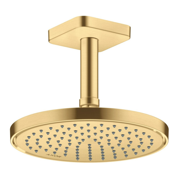 hansgrohe Deckenanschluss softsquare Axor 100mm, brushed gold optic, eckig