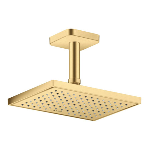 hansgrohe Deckenanschluss softsquare Axor 100mm, brushed gold optic, eckig
