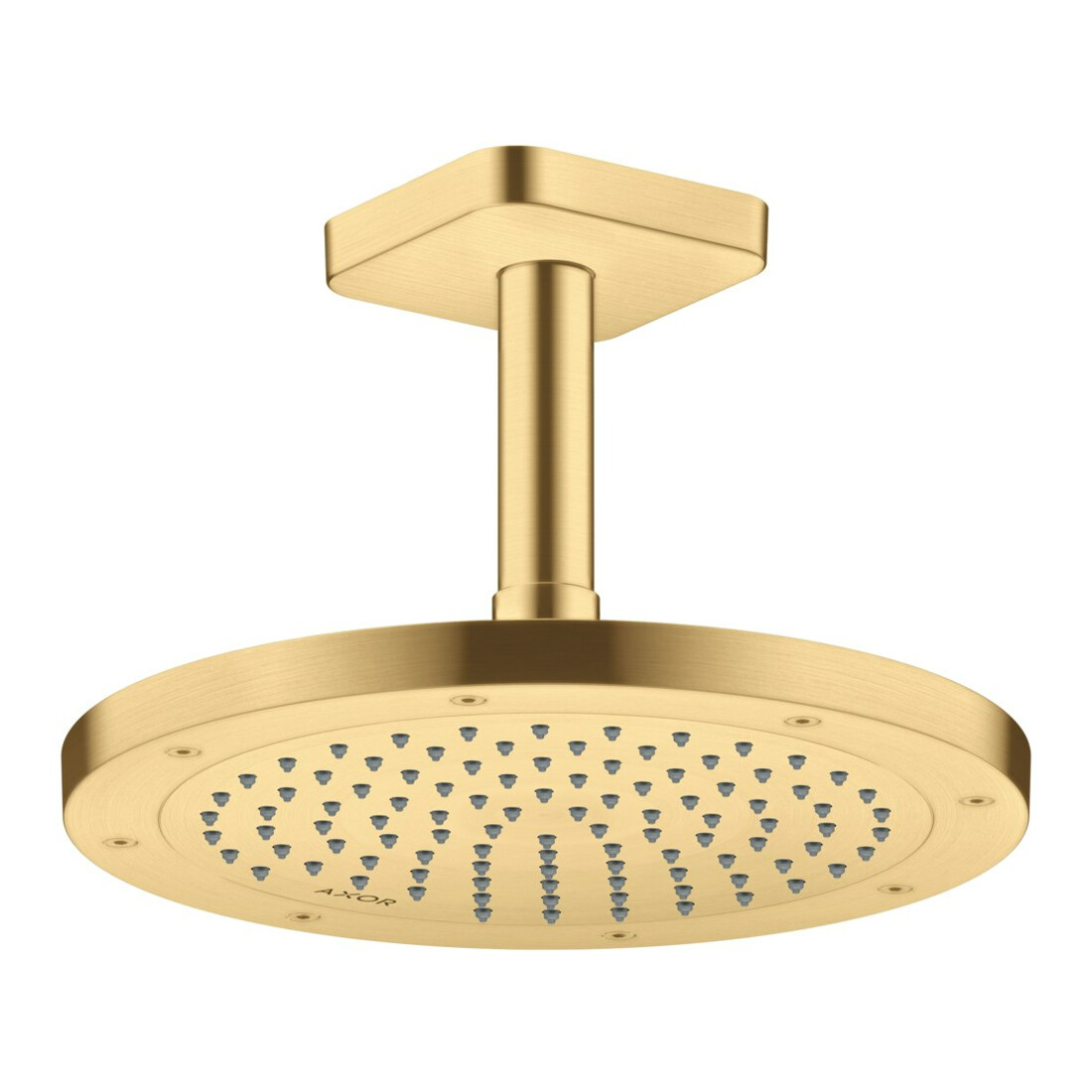 hansgrohe Deckenanschluss softsquare Axor 100mm, brushed gold optic, eckig