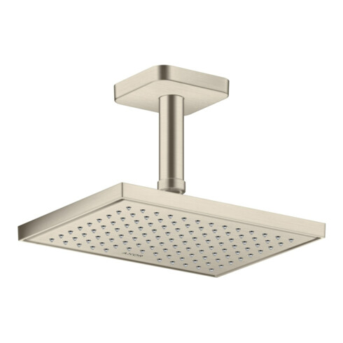 hansgrohe Deckenanschluss softsquare Axor 100mm, brushed nickel, eckig