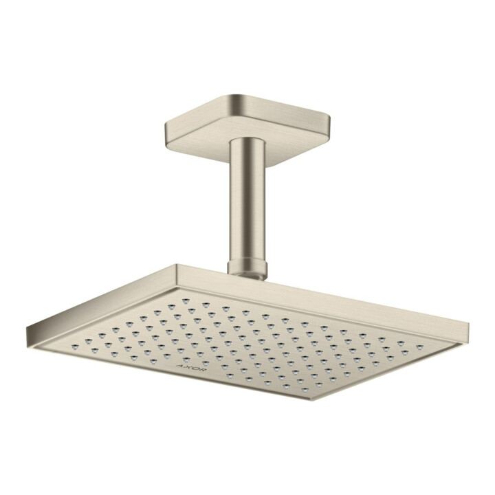 hansgrohe Deckenanschluss softsquare Axor 100mm, brushed nickel, eckig