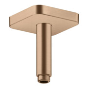 hansgrohe Deckenanschluss softsquare Axor 100mm, brushed red gold, eckig