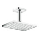 hansgrohe Deckenanschluss softsquare Axor 100mm, chrom, eckig
