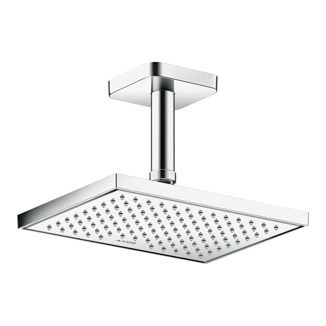 hansgrohe Deckenanschluss softsquare Axor 100mm, chrom, eckig