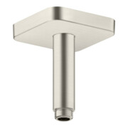 hansgrohe Deckenanschluss softsquare Axor 100mm, Edelstahl-Optik, eckig