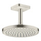 hansgrohe Deckenanschluss softsquare Axor 100mm, Edelstahl-Optik, eckig-4