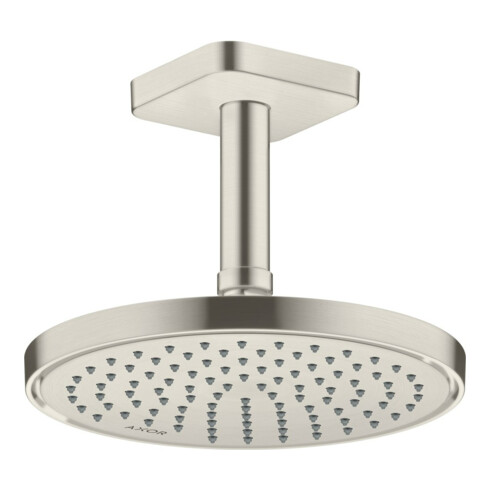 hansgrohe Deckenanschluss softsquare Axor 100mm, Edelstahl-Optik, eckig