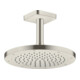 hansgrohe Deckenanschluss softsquare Axor 100mm, Edelstahl-Optik, eckig
