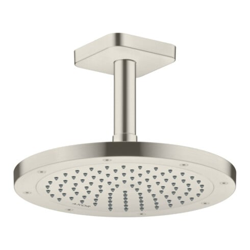 hansgrohe Deckenanschluss softsquare Axor 100mm, Edelstahl-Optik, eckig