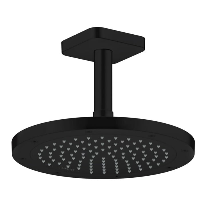 hansgrohe Deckenanschluss softsquare Axor 100mm, mattschwarz, eckig