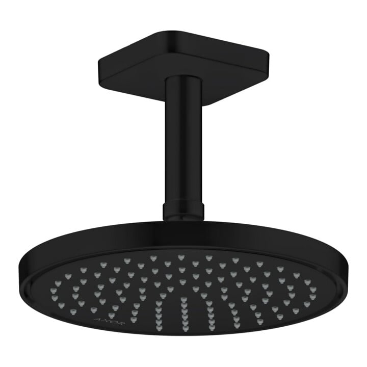 hansgrohe Deckenanschluss softsquare Axor 100mm, mattschwarz, eckig