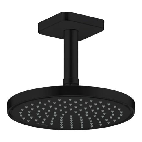 hansgrohe Deckenanschluss softsquare Axor 100mm, mattschwarz, eckig