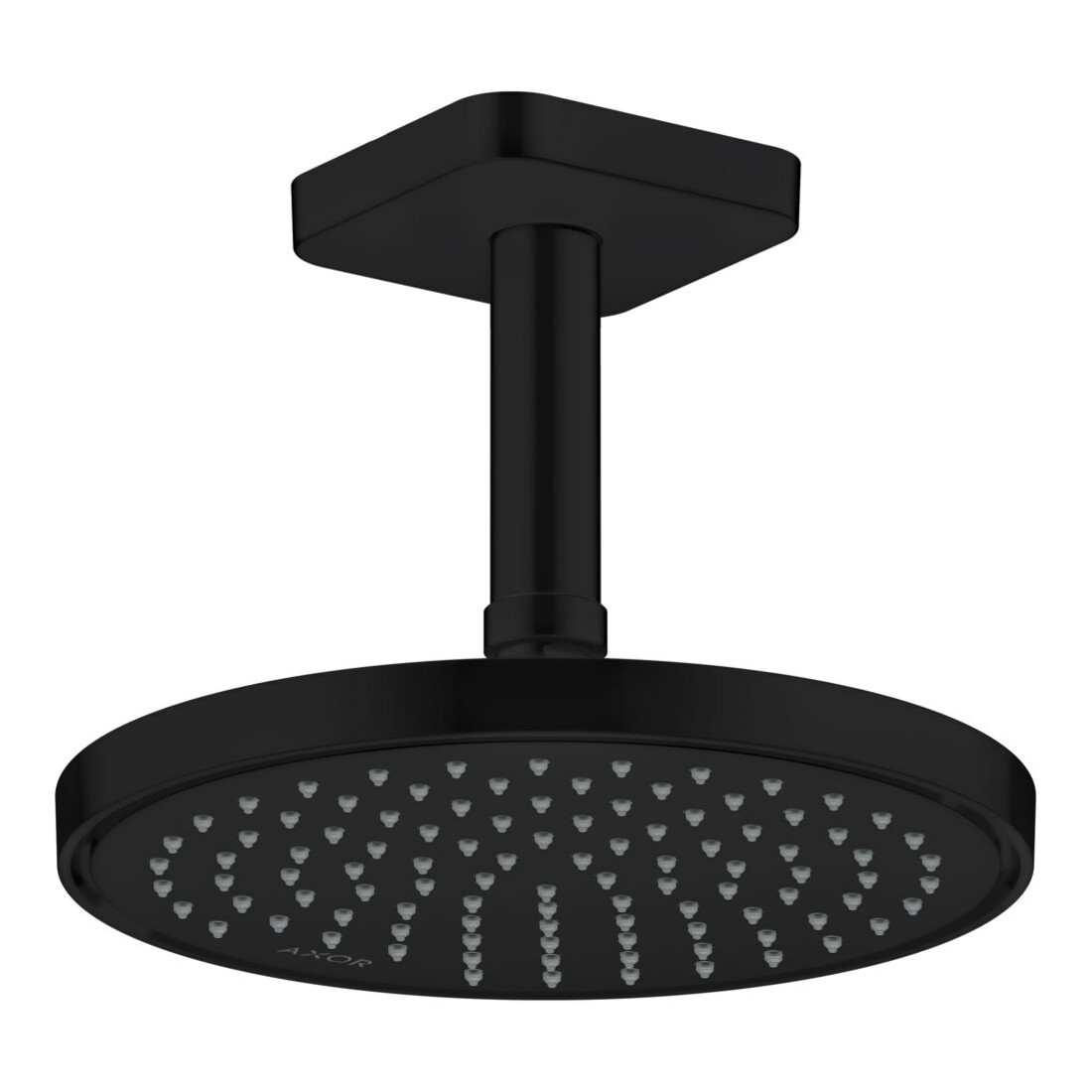 hansgrohe Deckenanschluss softsquare Axor 100mm, mattschwarz, eckig