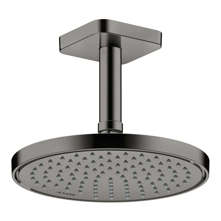 hansgrohe Deckenanschluss softsquare Axor 100mm, polished black chrome, eckig