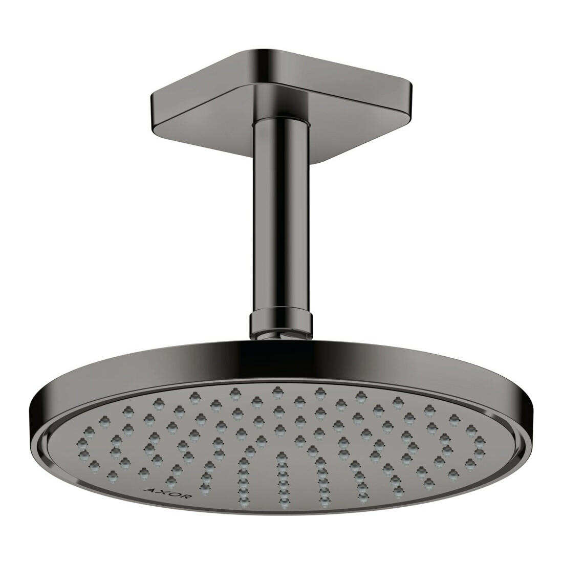 hansgrohe Deckenanschluss softsquare Axor 100mm, polished black chrome, eckig