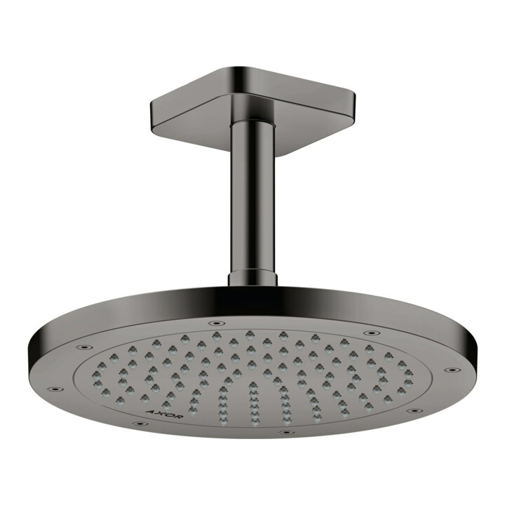 hansgrohe Deckenanschluss softsquare Axor 100mm, polished black chrome, eckig