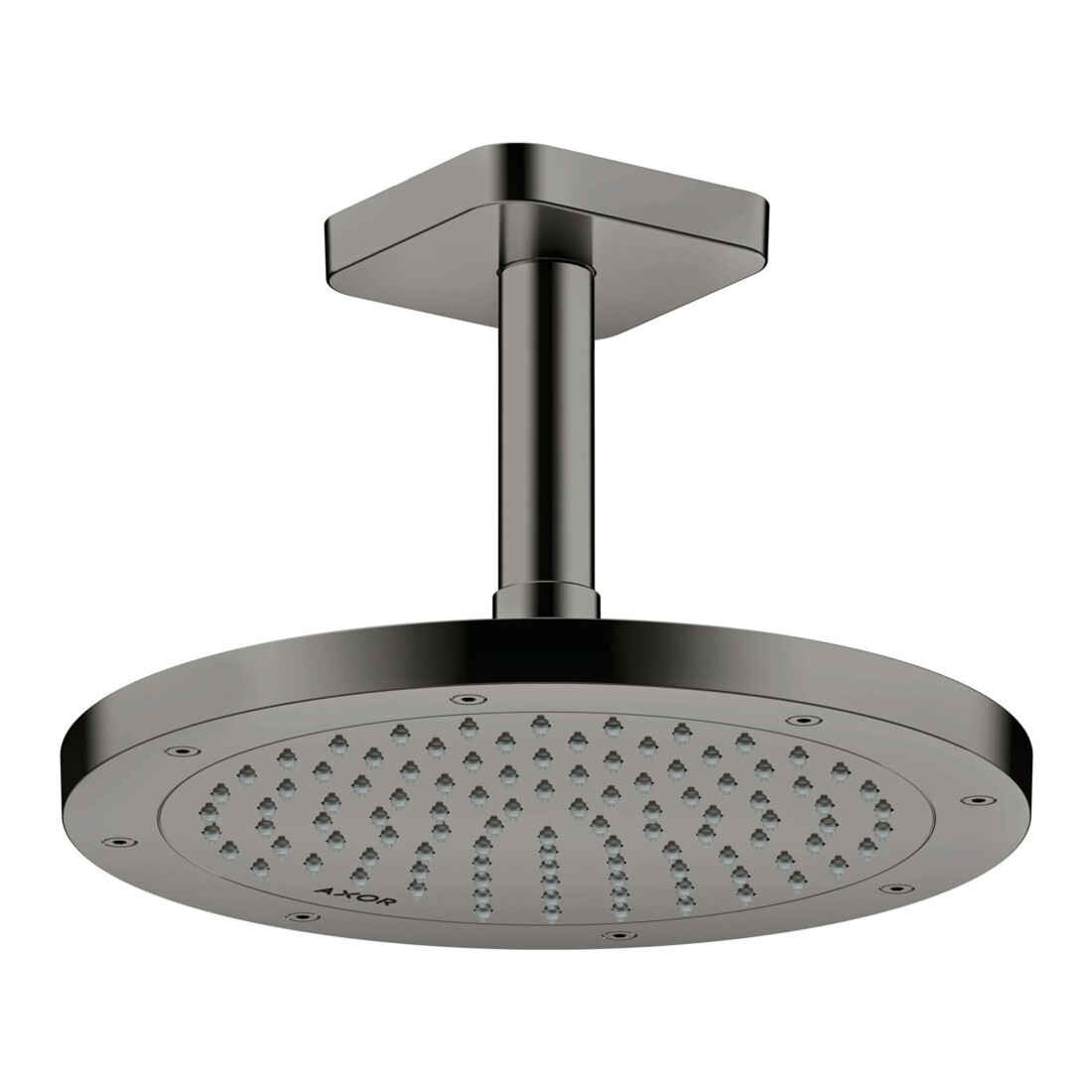 hansgrohe Deckenanschluss softsquare Axor 100mm, polished black chrome, eckig