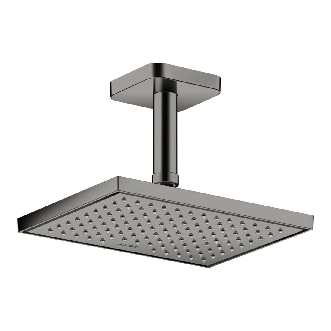 hansgrohe Deckenanschluss softsquare Axor 100mm, polished black chrome, eckig