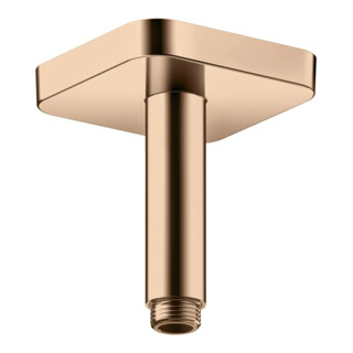 hansgrohe Deckenanschluss softsquare Axor 100mm, polished red gold, eckig