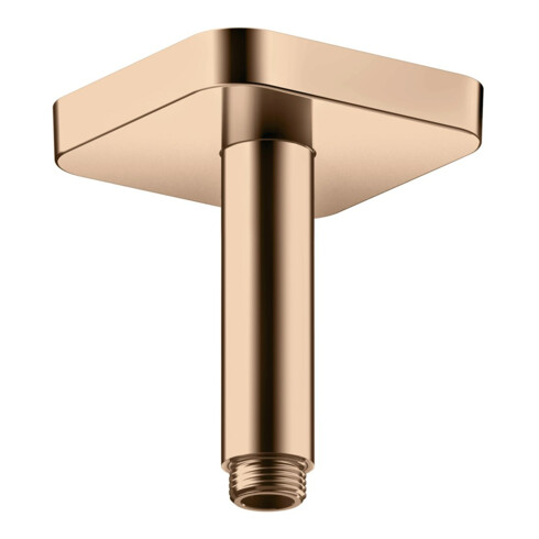 hansgrohe Deckenanschluss softsquare Axor 100mm, polished red gold, eckig