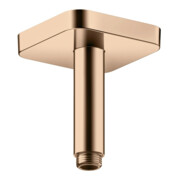 hansgrohe Deckenanschluss softsquare Axor 100mm, polished red gold, eckig