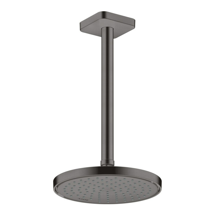 hansgrohe Deckenanschluss softsquare Axor 300mm, brushed black chrome, eckig