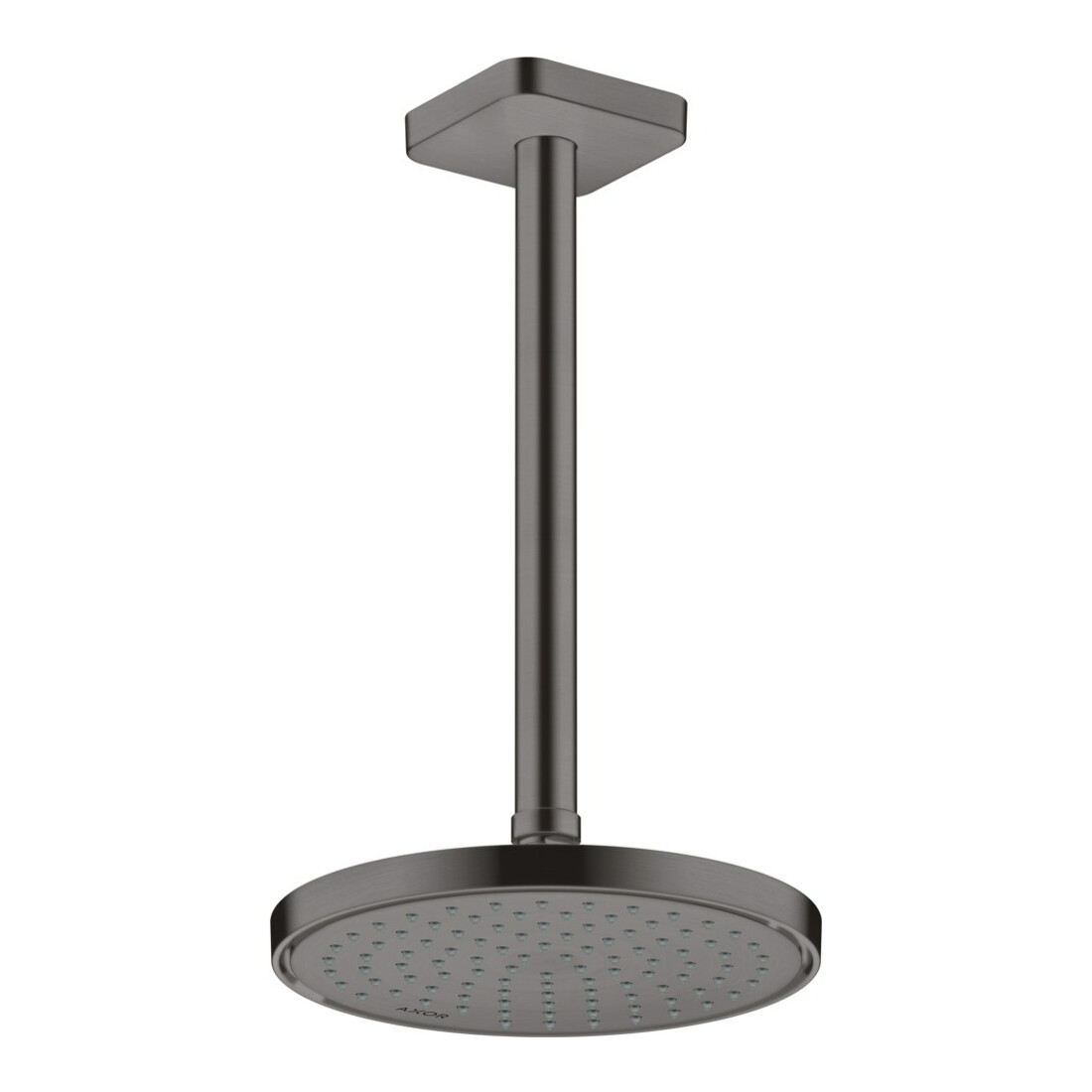 hansgrohe Deckenanschluss softsquare Axor 300mm, brushed black chrome, eckig