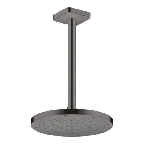 hansgrohe Deckenanschluss softsquare Axor 300mm, brushed black chrome, eckig