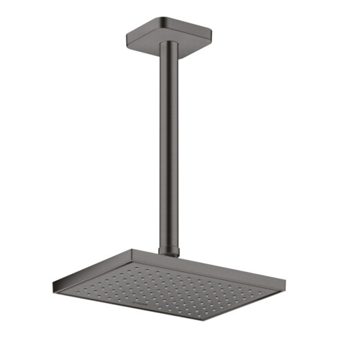 hansgrohe Deckenanschluss softsquare Axor 300mm, brushed black chrome, eckig