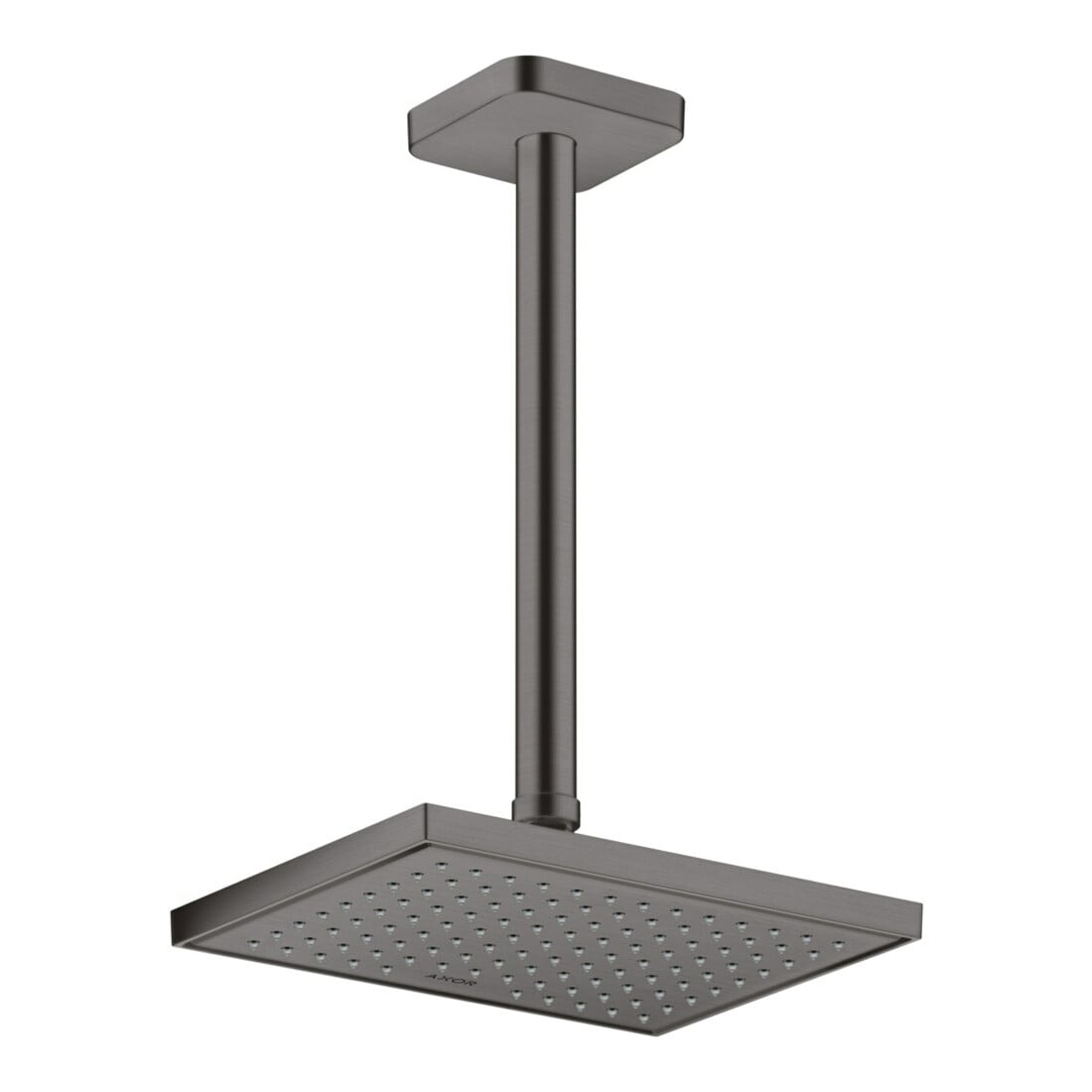 hansgrohe Deckenanschluss softsquare Axor 300mm, brushed black chrome, eckig