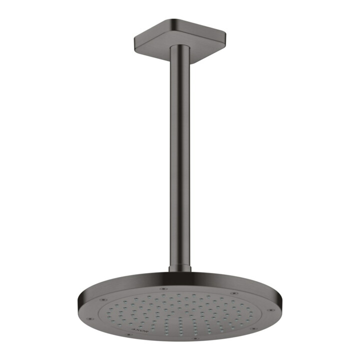 hansgrohe Deckenanschluss softsquare Axor 300mm, brushed black chrome, eckig
